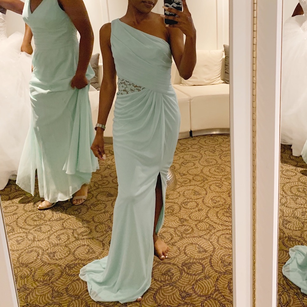 Mint Bridesmaid Gown - Vera Wang